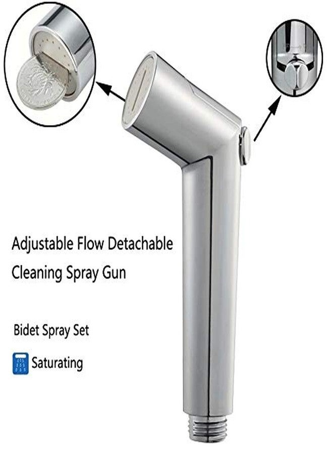 Bath Guru Flow Adjustable Health Faucet with Stainless Steel Flexible Hose/Shower Tube and Wall Hook - Image 4